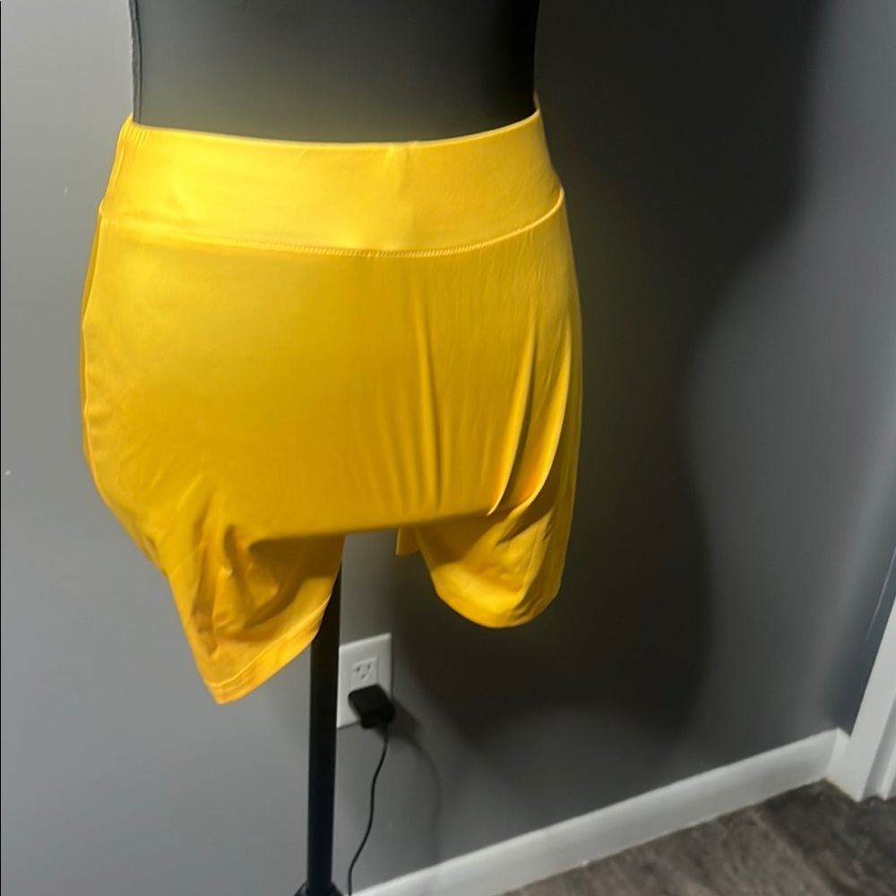 Private Label Women's Athletic Shorts - Vibrant Yellow